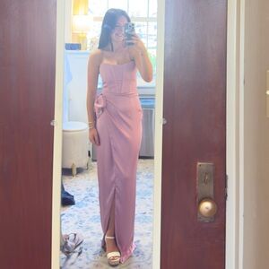 V. Chapman mauve/ lilac/ pink  Strapless Dress